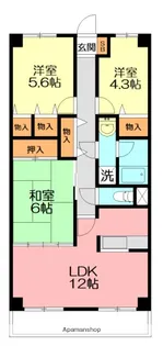 ロイヤルコート寒川【3階】の間取り