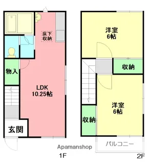 メゾンマイネル【1階】の間取り