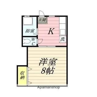 コーポシーガル【1階】の間取り