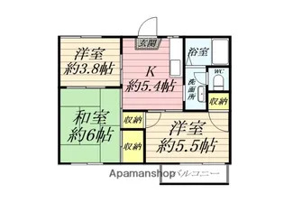 ハイツシャルム【1階】の間取り