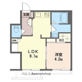 クローバーハイツ【2階】の間取り