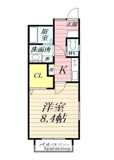 ジ・アパートメント下堀【2階】の間取り