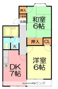 ラベンダー湘南Ⅰ【2階】の間取り