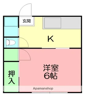 第3ミドリハイツ【2階】の間取り