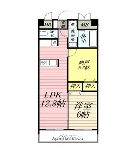 ロンシャンパレス【1階】の間取り