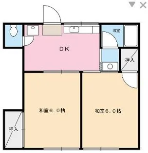 芦谷シオン【2階】の間取り