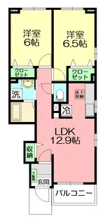 プロムナード【1階】の間取り