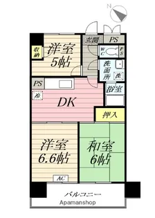 ピア八千代町【7階】の間取り