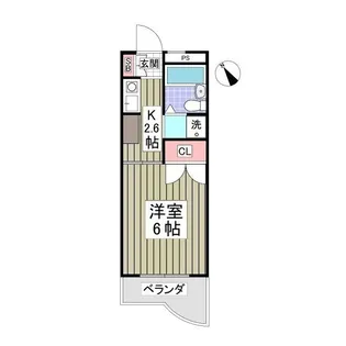 パールハイツ東八幡【3階】の間取り