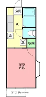 ラベンダー六会【1階】の間取り