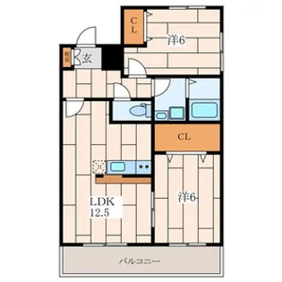スカイビレッジ【1階】の間取り