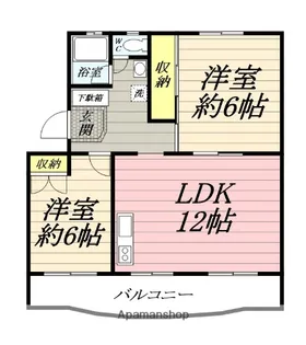 シャトルⅠ【4階】の間取り