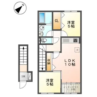 エクセレントYKⅡ【2階】の間取り
