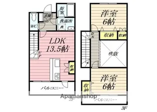 五百羅漢アパートメント【2階】の間取り