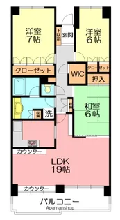 エスポワール東成瀬【7階】の間取り