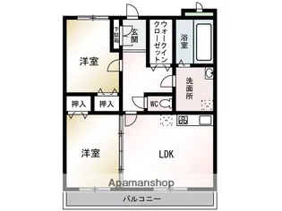 フルパレスⅡ【3階】の間取り