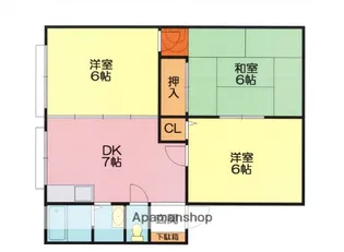 ウィンディ笹尾Ⅱ【1階】の間取り