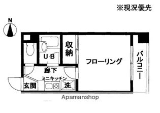 ラ・ルーン茅ヶ崎【3階】の間取り