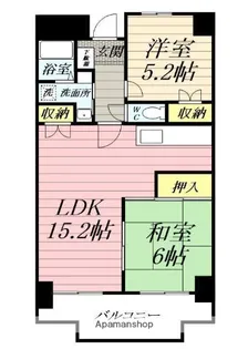 タウンコート湘南【2階】の間取り