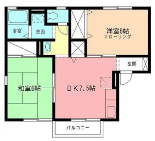ラークサイド湘南【1階】の間取り