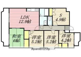 ツインベル・ローズ館【6階】の間取り