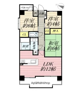 ダイアパレス湘南台【2階】の間取り