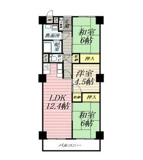 星和伊勢原マンション【1階】の間取り