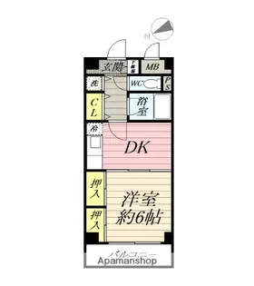 ケントコート藤沢妙善寺【1階】の間取り