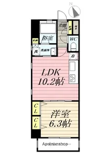 グランデュールⅢ江ノ島【4階】の間取り