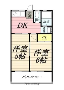 船橋コーポ【2階】の間取り