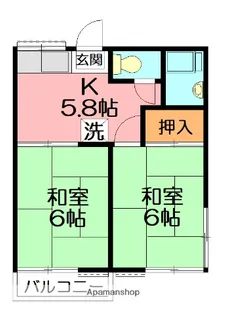 ファミーユ松田【2階】の間取り