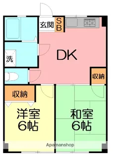 曽我マンション【2階】の間取り