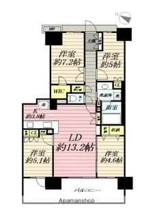 エアヒルズ藤沢【10階】の間取り