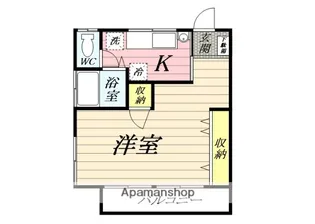 ハイツオオヤマ【1階】の間取り