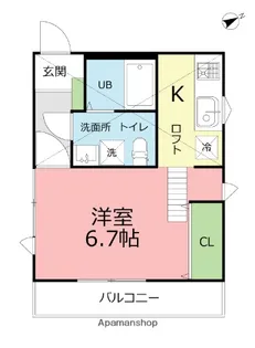 ルーチェ藤沢【1階】の間取り