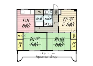 シャトル上杉【2階】の間取り