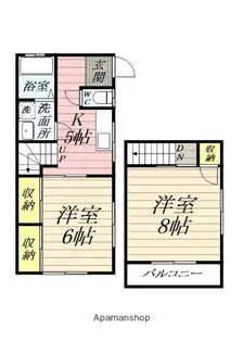サンハイツ藤【1階】の間取り