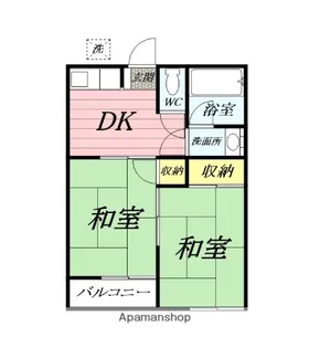 アレスタ湘南【2階】の間取り