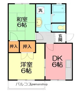 コーポヤマサ【1階】の間取り