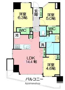 グランカーサ藤沢【2階】の間取り