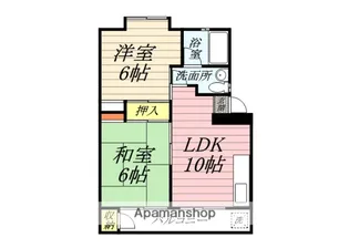 アパートメント大貫【4階】の間取り