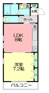 湘南マナーハウス5【206号室】の間取り