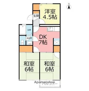 プラム・ハイツA【2階】の間取り