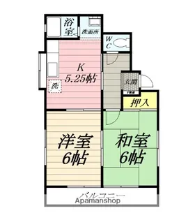 ウイングラーク小菅【2階】の間取り