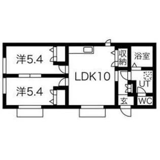 ル・クオン【1階】の間取り