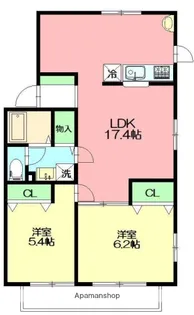 セゾンドミールE【1階】の間取り