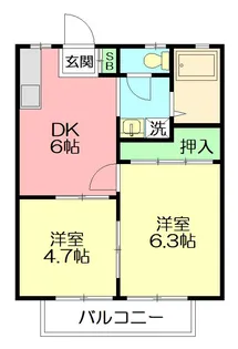 テディハイツ【2階】の間取り