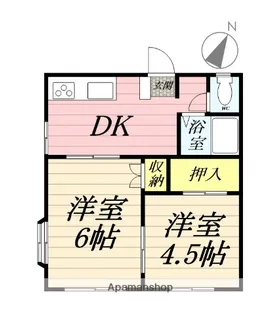 レジデンテプリマベーラ【2階】の間取り