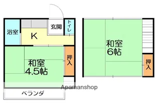 長山アパート【1階】の間取り