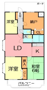 アルテールS【2階】の間取り